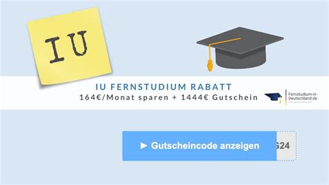 IU Fernstudium Gutschein .